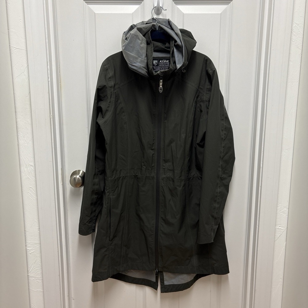 KÜHL Women's Jetstream‎ Trench Coat Dark Grey - Size Large